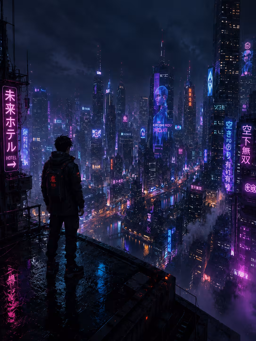 Cyberpunk style AI-generated image