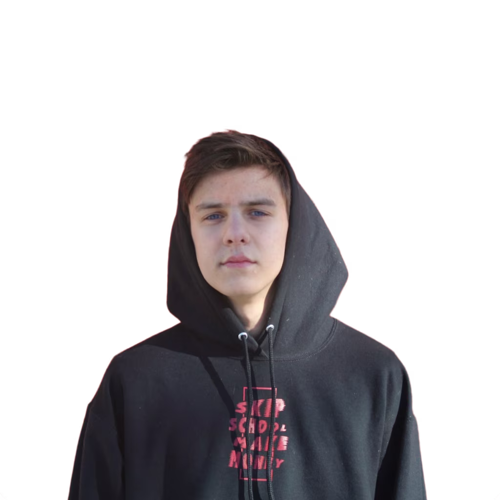Portraits photo with background removed, transparent PNG